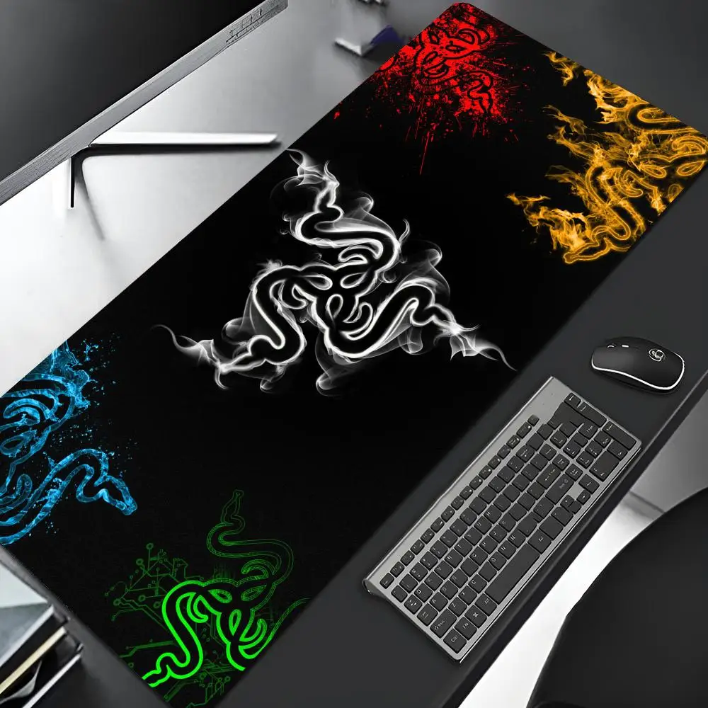 Imagem -04 - Razer Gaming Mouse Pad com Borda de Bloqueio Grande Arte de Borracha Mousepad Laptop Desk Mat Grande Computer Gamer Escritório