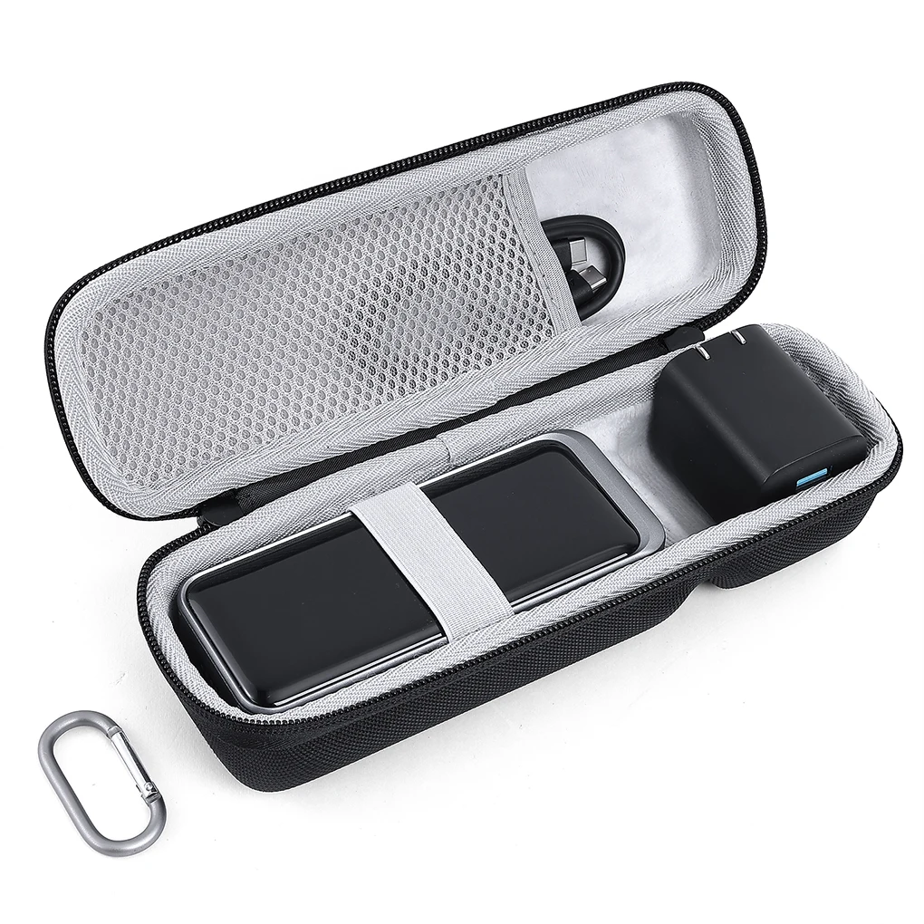 EVA Case Compatible For Anker Prime 737 Power Bank 12000/20000/24000mAh Power Bank Portable Protective Bag With Carabiner