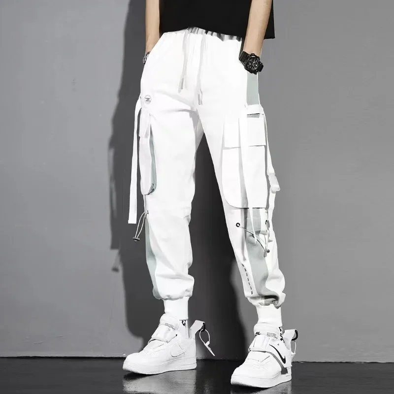 

Casual pants for men in autumn and winter 2023, multi pocket leggings, Korean version, youth functional casual pants