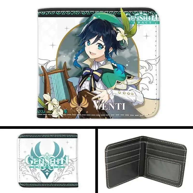 애니메이션 게임 GS 임팩트 코스프레 신노 베엘제불 푸리나 아라타키 바이주 발라디어 이토 등 만화 프린트 PU 짧은 지갑 선물