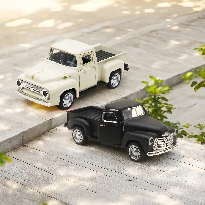 Modèle de voiture rétro classique en alliage de simulation à l'échelle 1:32, pendentif de moto jouet pour enfants, modèle de voiture à tirer, cadeau pour les garçons. Th