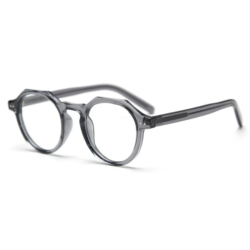 CATERSIDE Retro Polygonale Brille Männer TR Rahmen Hochwertige Brillen für Frauen Transparente Gläser Business Brillen – Detail 13