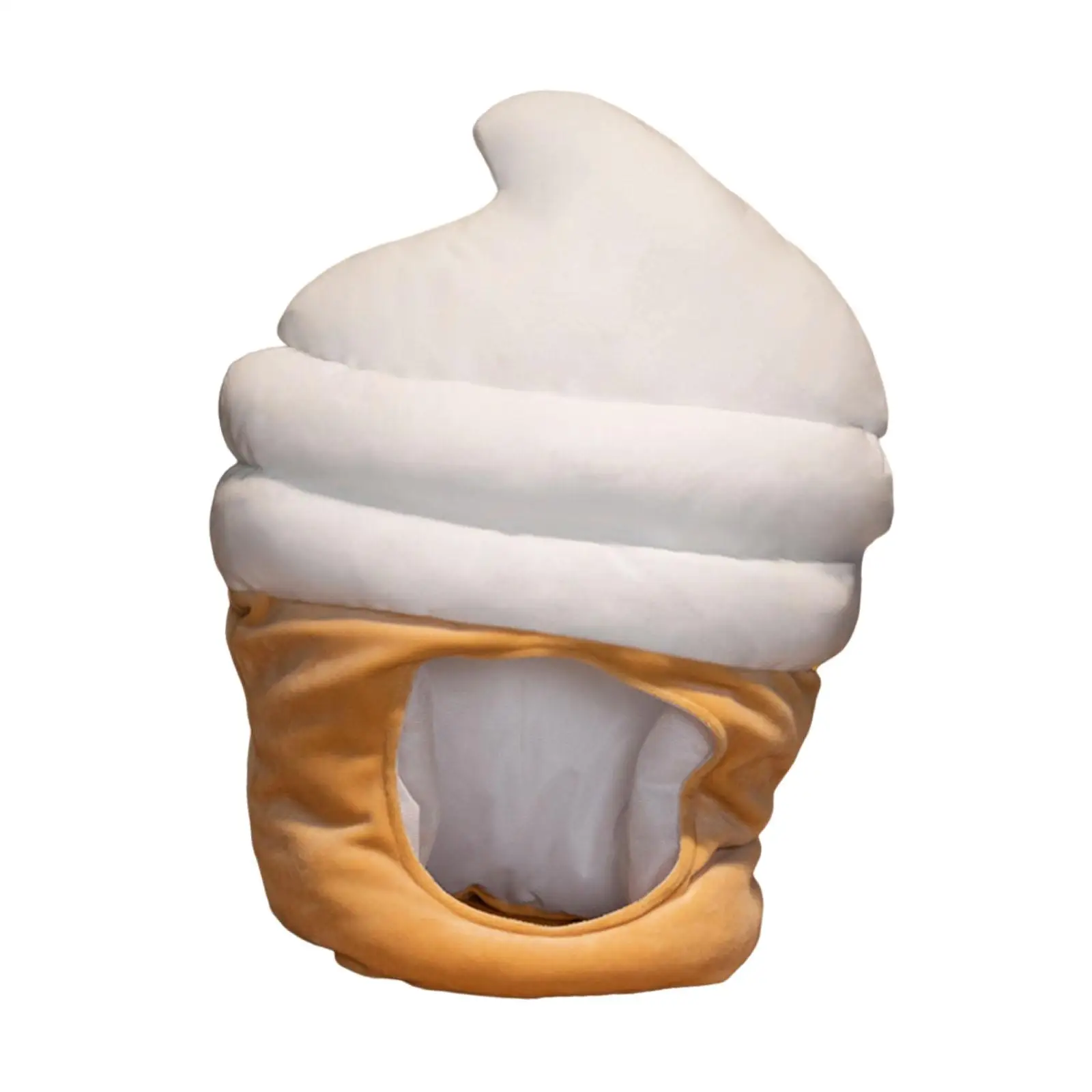 Sombrero de helado, gorra de dibujos animados para Cosplay, disfraz de vacaciones, actuación de Halloween