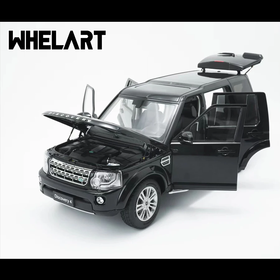 WHELART 1/18 2014 Land Rover Discovery 4 modelo fundido a presión negro verde Metal modelo de coche decoración estática colección de regalos de vacaciones