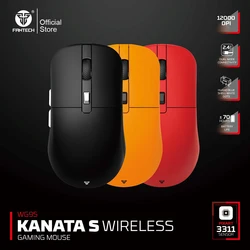 FANTECH KANATAS WG9S Wireless Gaming Mouse PIXART 3311 12000DPI Improved Ultra-Grippy Coating Wired Mouse Macro Button Mice