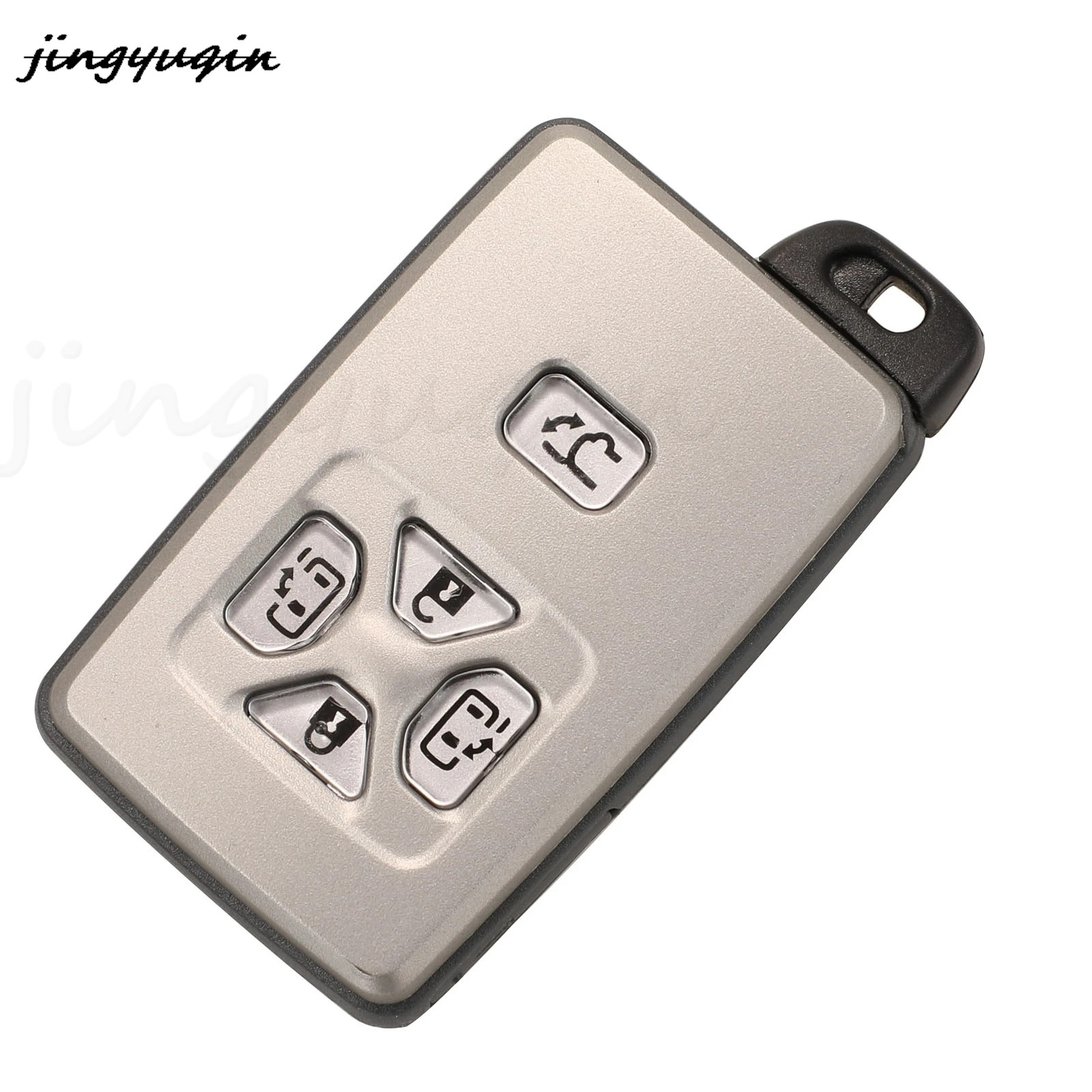 jingyuqin 4/5 Buttons Smart Keyless Shell Fob For Toyota Noah Voxi Alphard Estima Vellfire Smart Card Remote Car Key Case