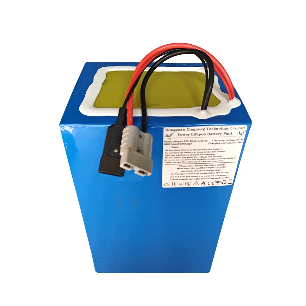 72V 40Ah 20Ah 30Ah 35Ah 50Ah 60Ah 80Ah 100Ah 120Ah 150Ah 200Ah Lifepo4 lithium battery for 3000W 5000W 8000W Motocicleta vélo