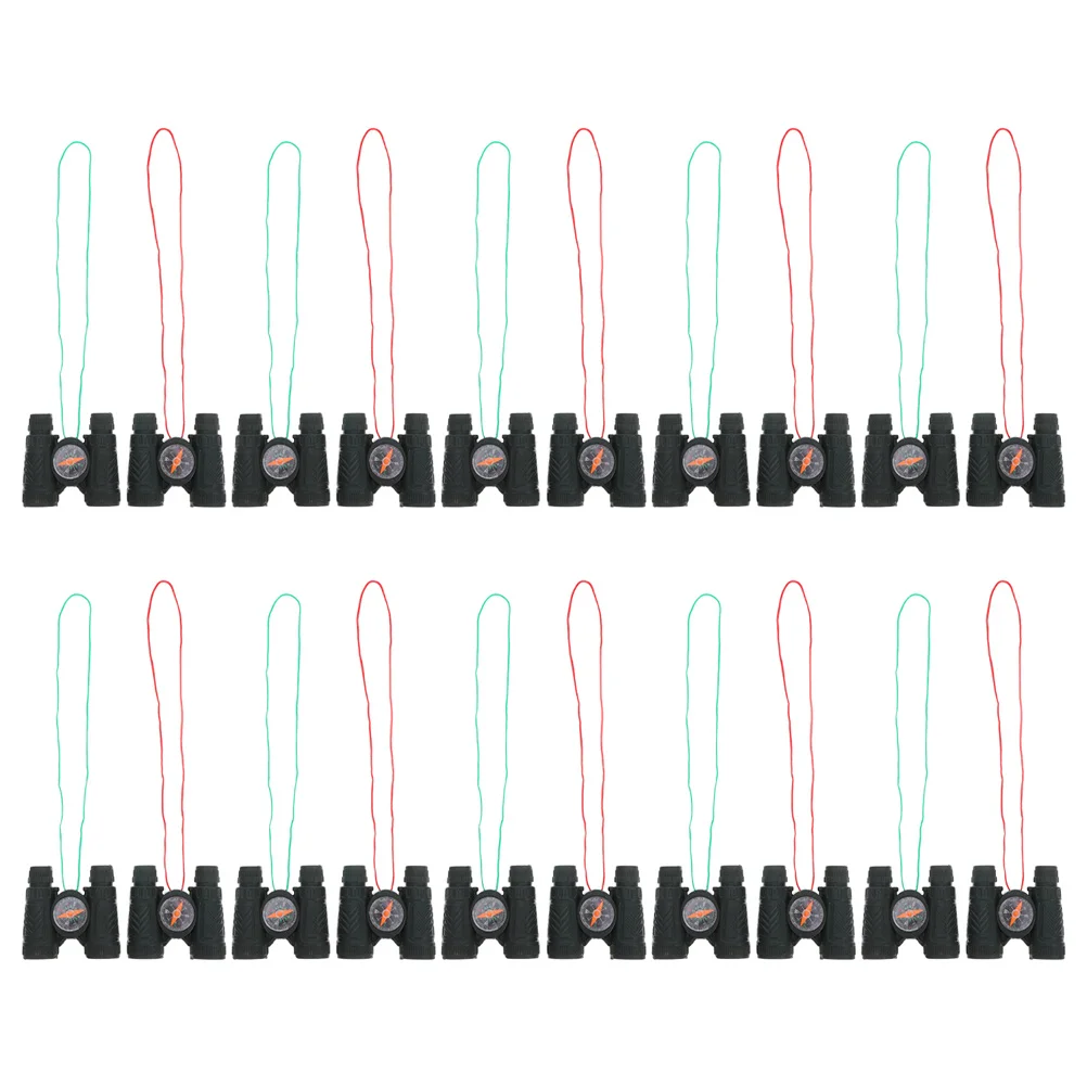 20 pezzi Mini per bambini telescopio portatile leggero bussola incorporata esplorazione della natura all'aperto bambini