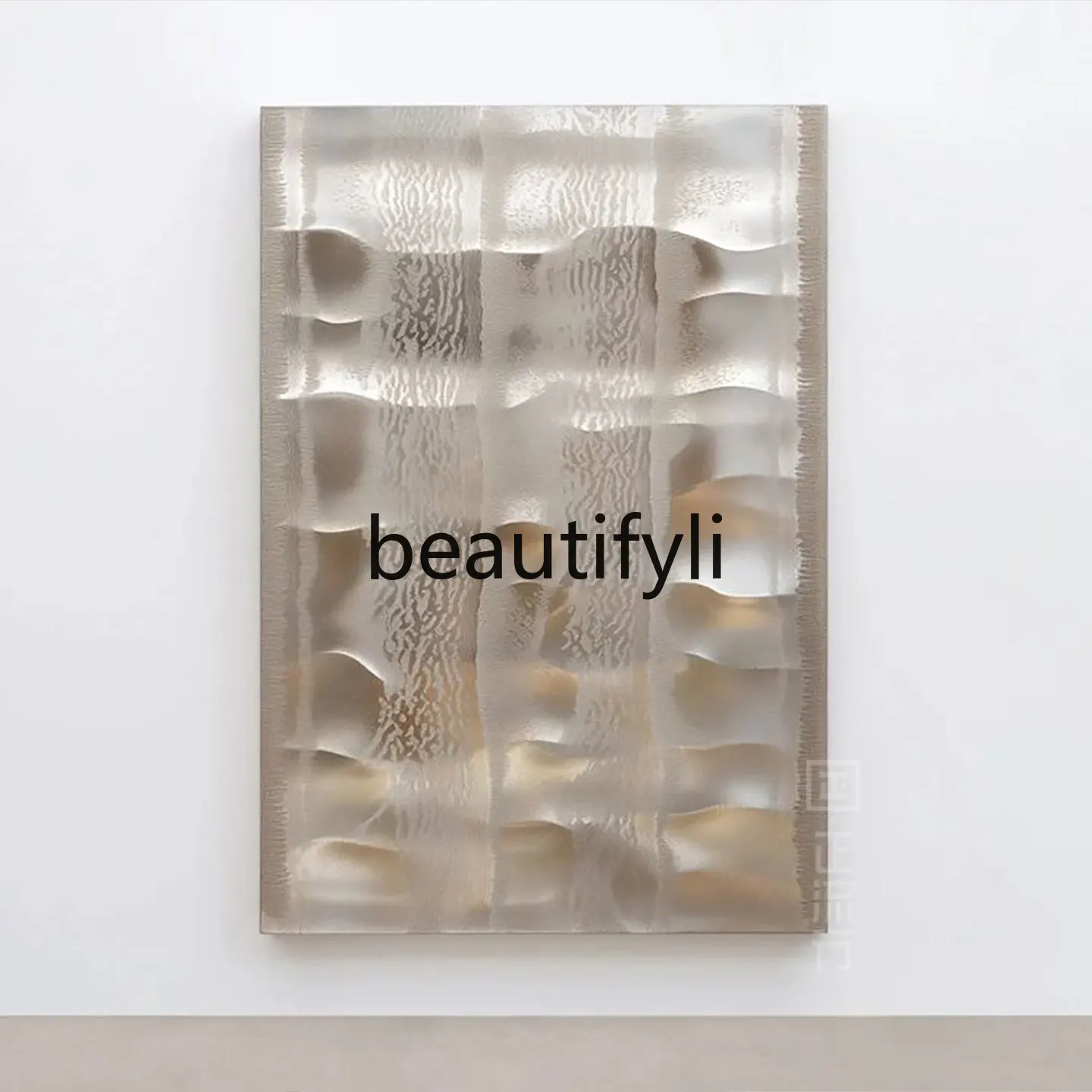 

3D Relief Living Room Entrance Decorative Painting Light Luxury Sales Office Restaurant Corridor Niche Metallic Feel