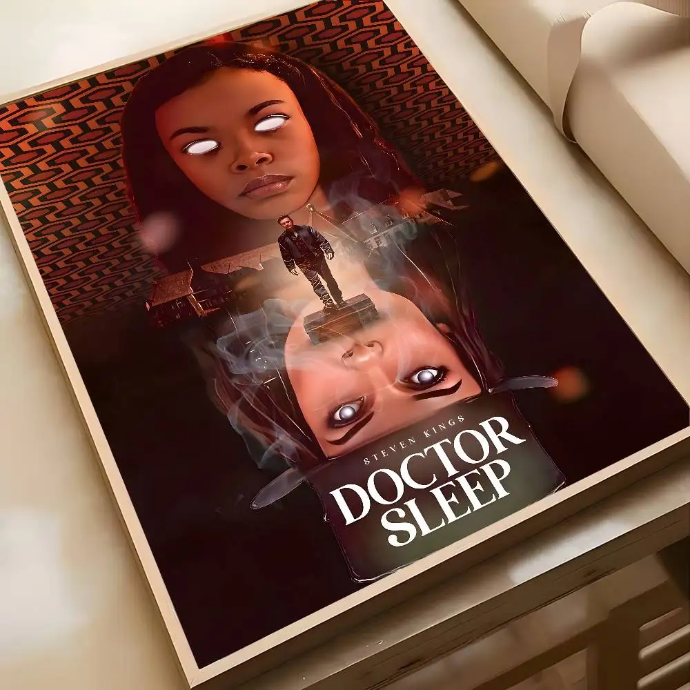 ملصق فني للنوم على شكل دكتور من فيلم إثارة مع مطبوعات لتزيين غرفة النوم وغرفة المعيشة