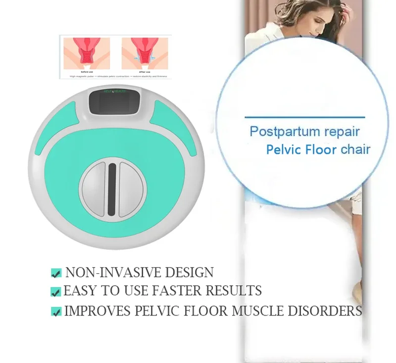 Electric Pelvic Floor Muscle Stimulator Kegel Exercise Trainning Chair Postpartum Repair Machine