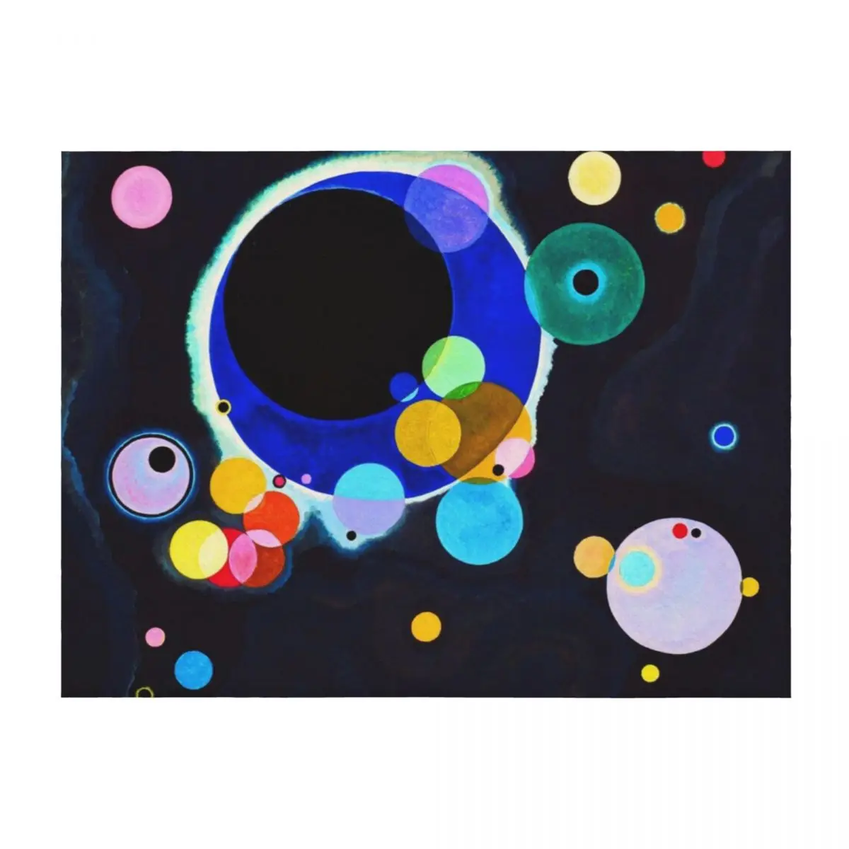 

KANDINSKY HD - Several Circles 1926 Art Throw Blanket Softest Extra Large Throw Shaggy Baby Blankets