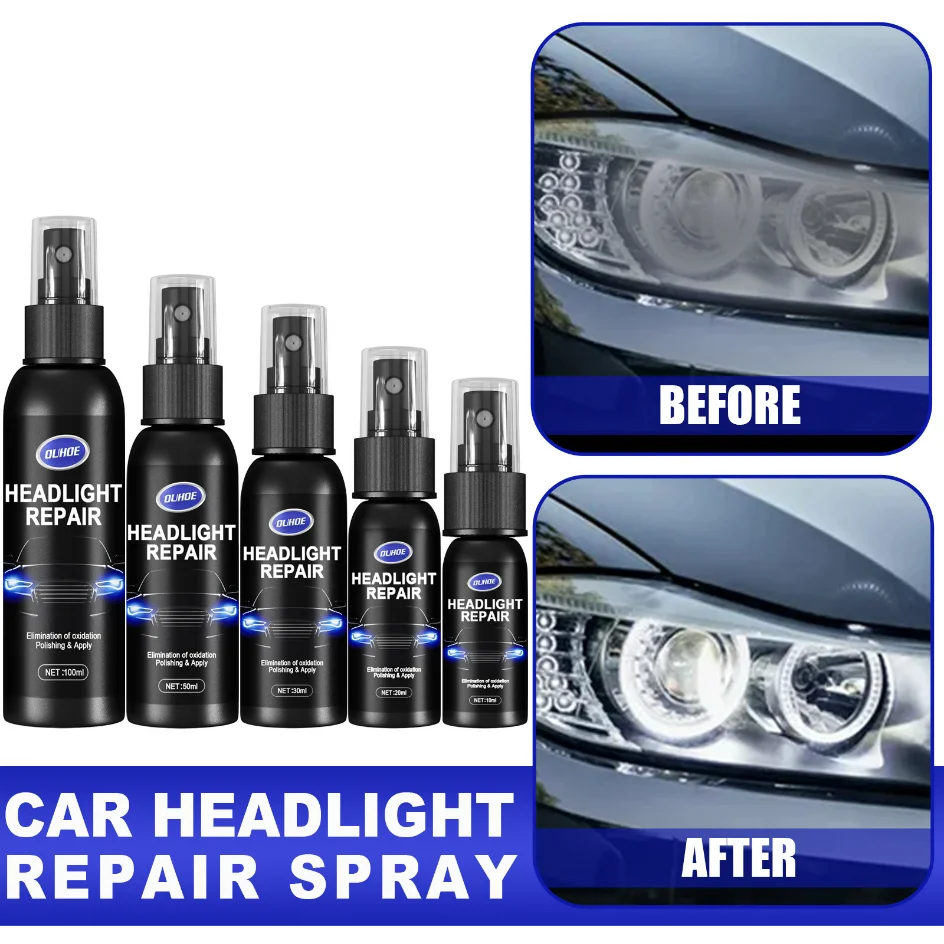 Car Light Restorative, Scratch Remover Repair Fluid Headlight Renewal Polish Maintenance Liquid Kit Car Headlight Restoration