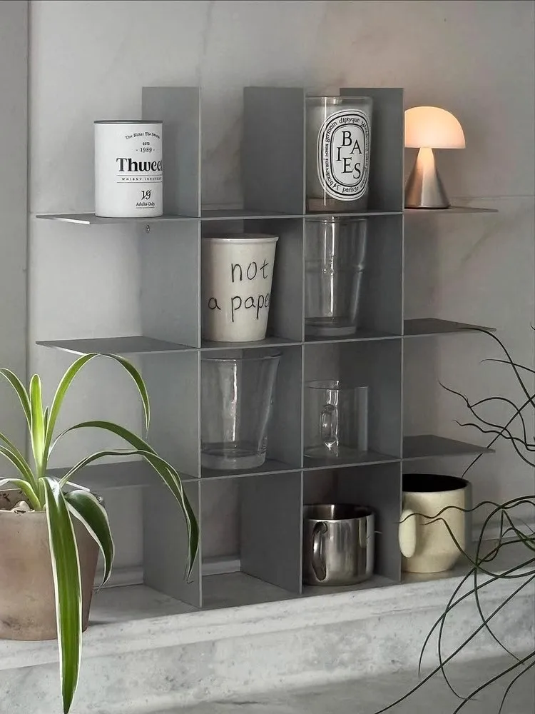 Modern Minimalism Creativity Design Stainless Steel Multi layer Storage Rack Kitchen Desktop Sorted Out Water Cup Placement Rack