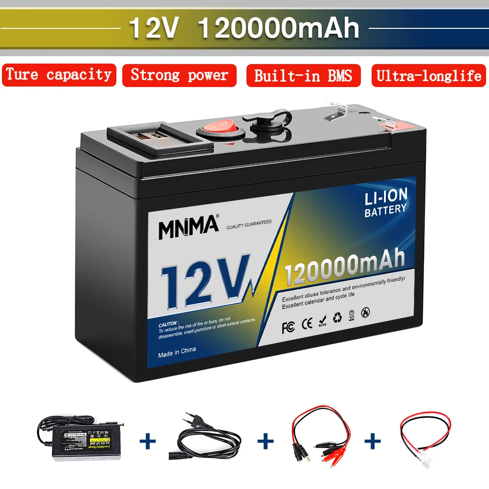 

12V 150Ah Lithium LiFePO4 Deep Cycle Battery for Solar,Fish Finder, Lighting, Power Wheels, Off-Grid Applications Built-in BMS