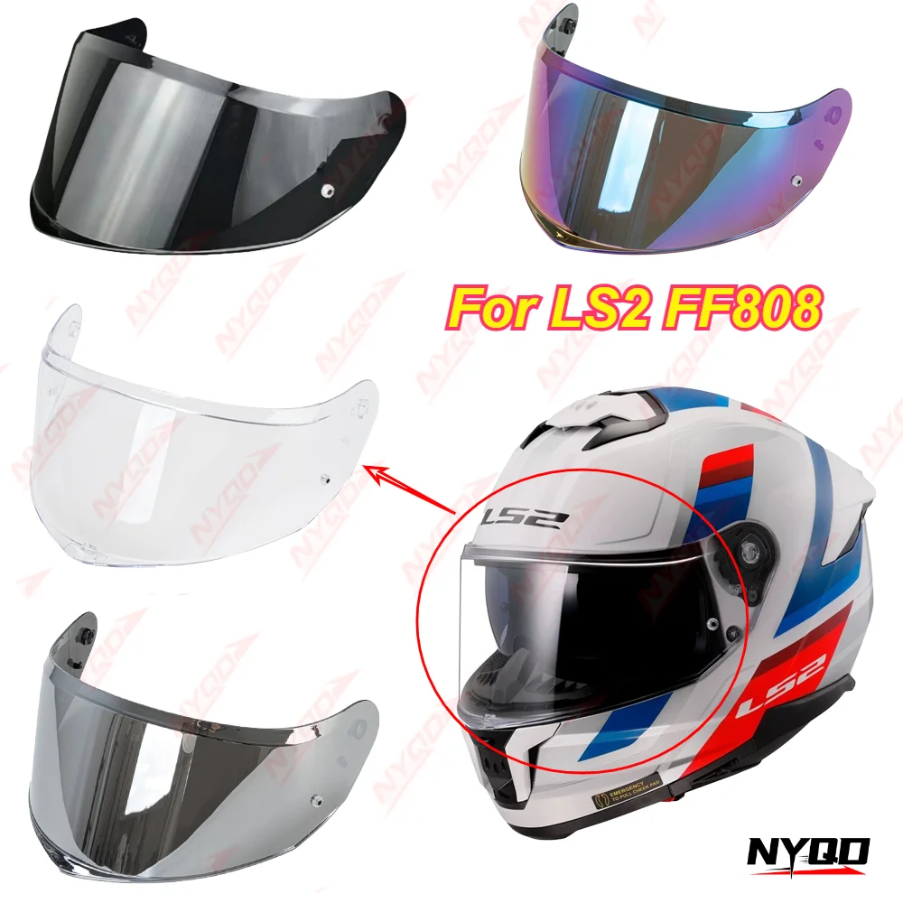 

For LS2 FF808 Motorcycle Helmet Visor Replacement Lens Multiple Colors Available Durable Protective for Riding