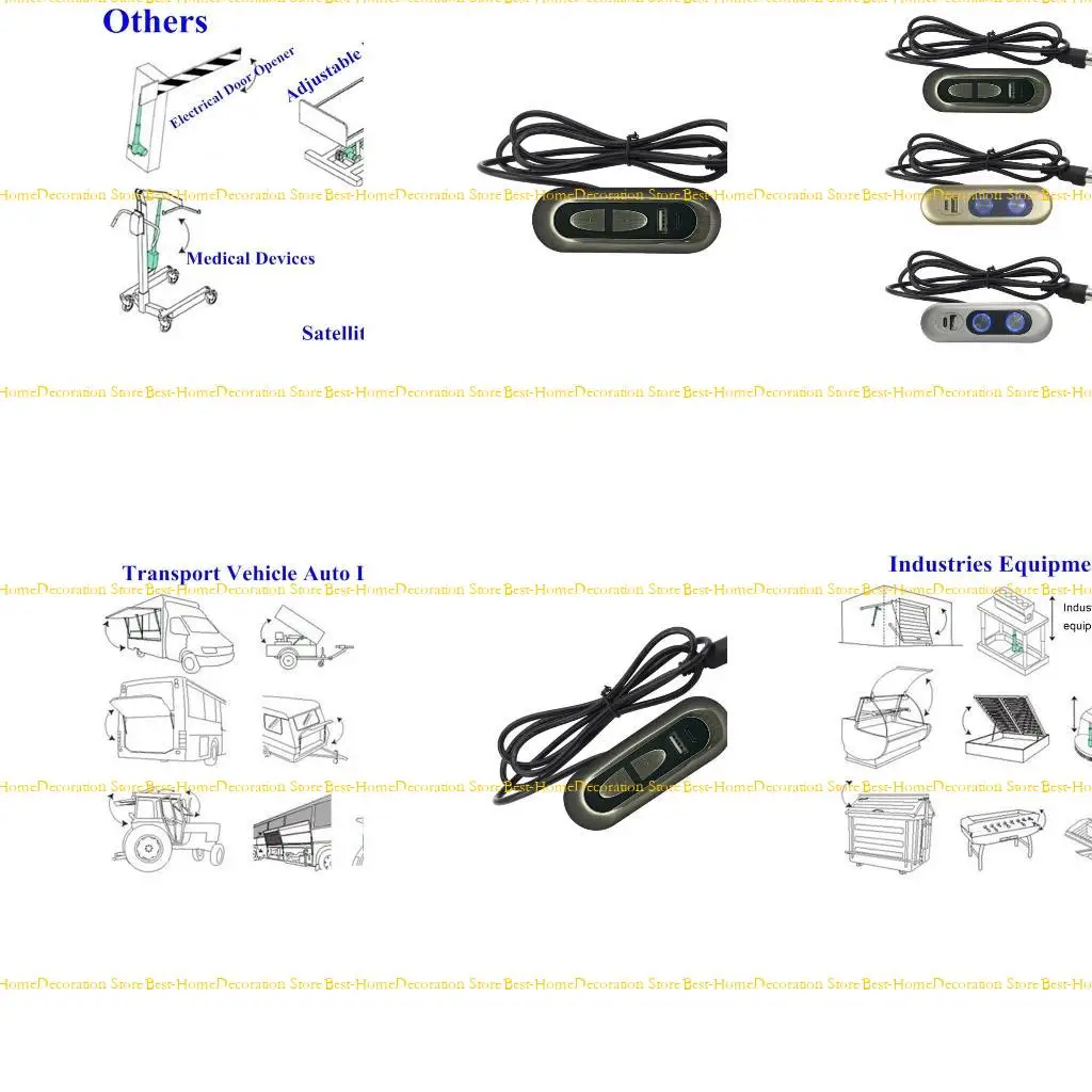 

12pd Электрический диван -переключатель 2 кнопка 5 -контактный подъемный подъемник ручной работы с кнопкой зарядного порта USB