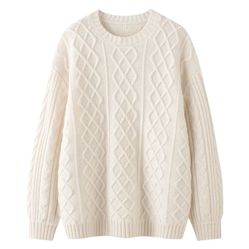 

New Fashion Neck Pullover Cashmere Sweater Women Sweater