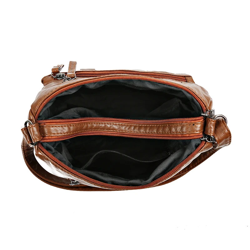 Bolsa de Ombro de Grande Capacidade para Mulheres e Meninas, Bolsa Crossbody Retro, Sacos de Compras, Multi Bolso, Alta Qualidade, Novo