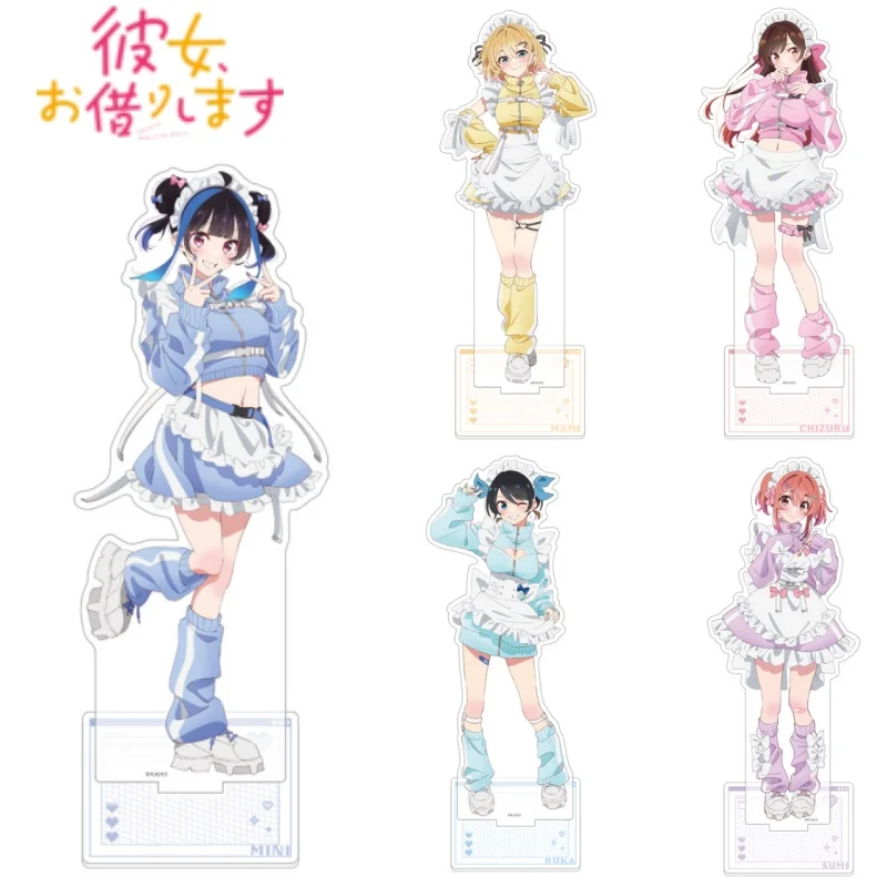 

Anime Rent a Girlfriend Acrylic Stand Desktop ornament Maid costume series Collectible goods Fan gift 15cm