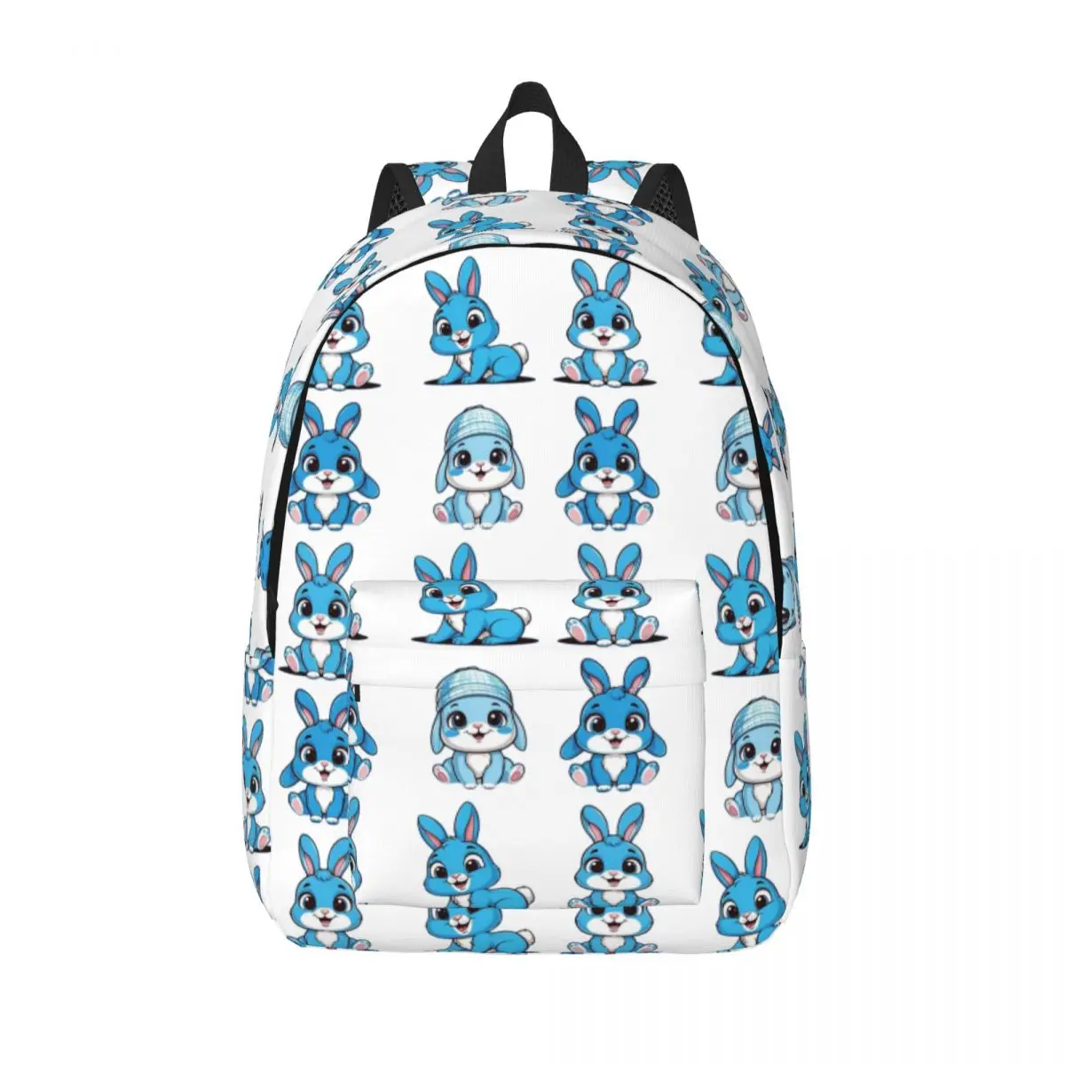 

Blue Bunnies Woman Small Backpacks Boys Girls Bookbag Fashion Shoulder Bag Portability Laptop Rucksack Students School Bags