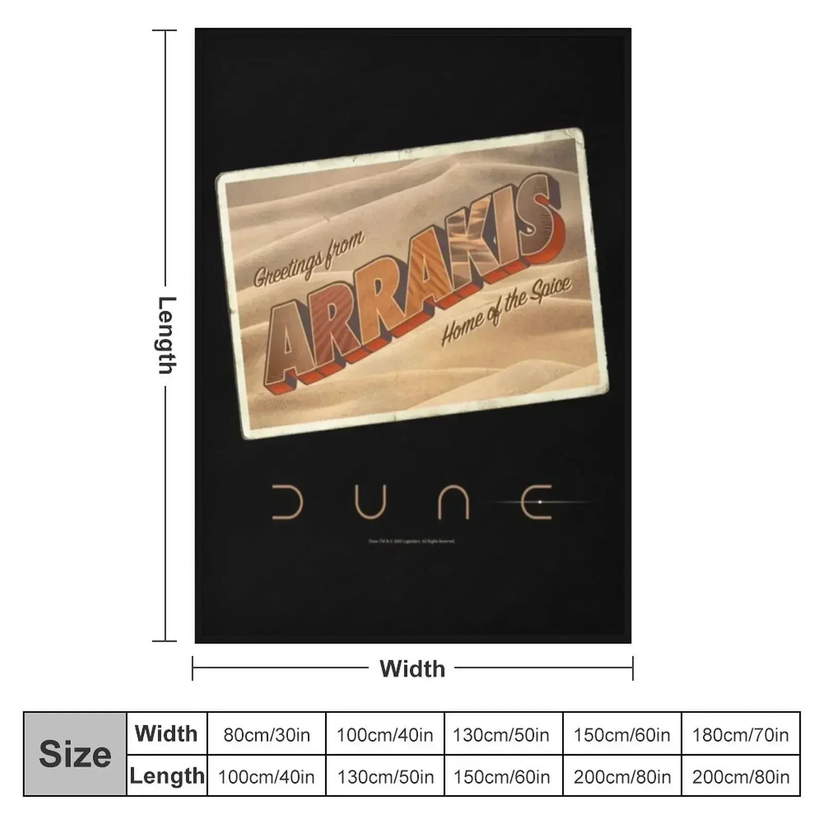 Greetings from Arrakis, home of the spice Classic Throw Blanket Soft Plush Plaid Luxury St Sleeping Bag Soft Blankets