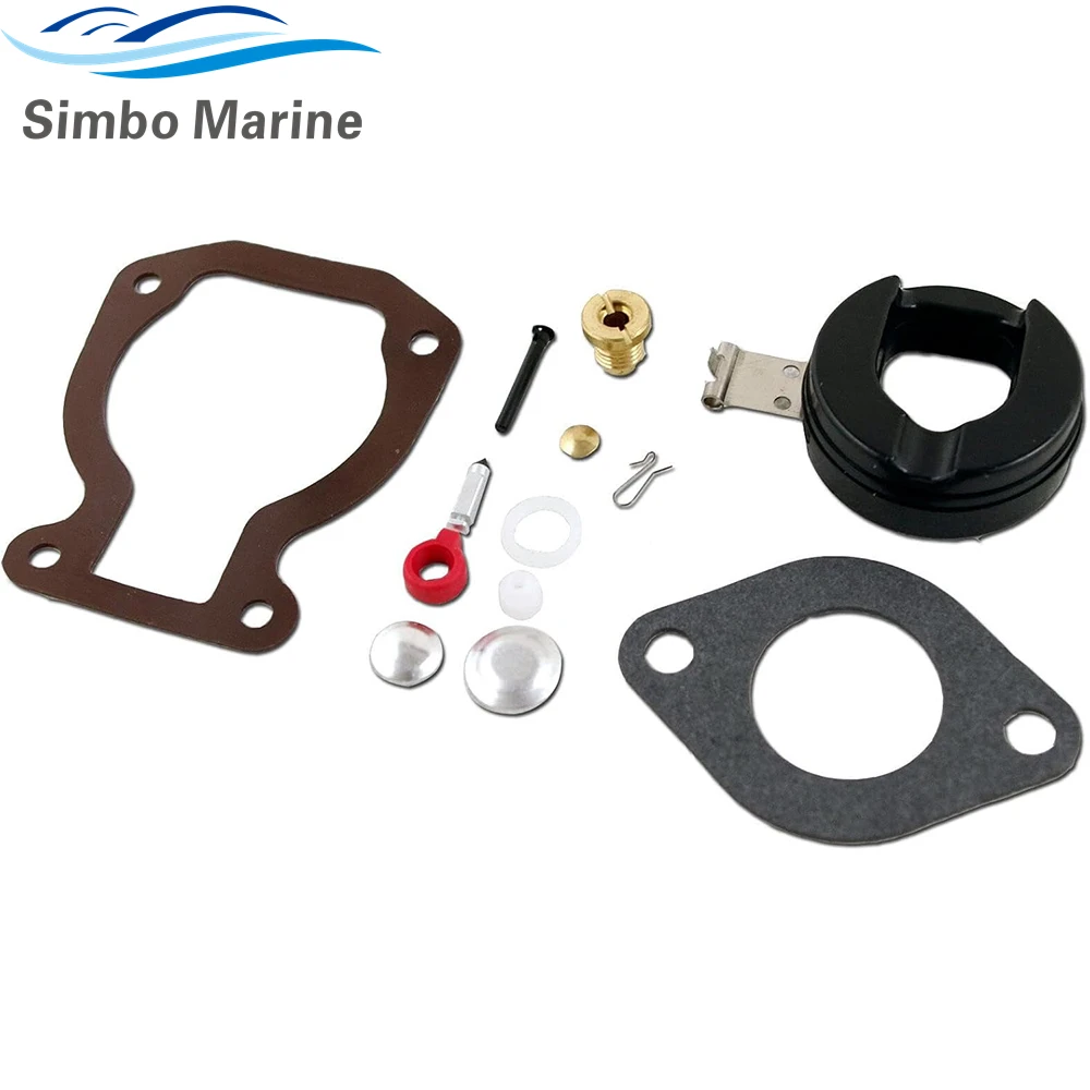 Carburetor Rebuild Kit For Johnson Evinrude OMC 3 4 4.5 5 6 7.5 8 9.9 14 15 HP 0398453 765574 391305 398452 439072 391937