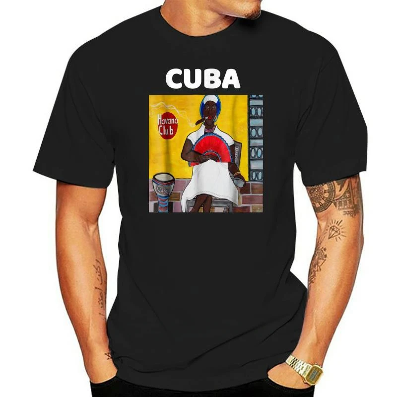 New  Vintage Cuban Tee Fashion Oversized Men T Shirt  Hot sale Tee-shirt Cuba T-Shirt Afro Cuban Cigar Tee Shirt  harajuku