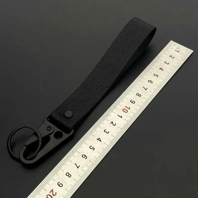 Schlüsselanhänger aus Nylon-Gurtband, robuste Handgelenkschlaufe, bunter universeller Schlüsselhalter für Auto, Handy, Ausweis. – Detail 7