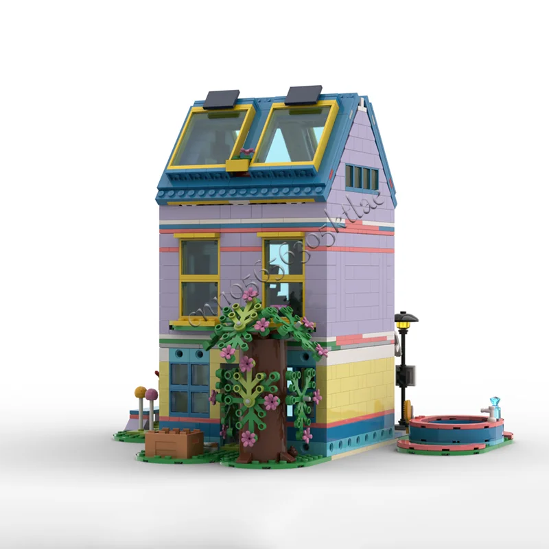 1106 pçs modular centro de resgate do cão bloco de construção modular arquitetura retro modelo exibição brinquedo crianças montagem presentes aniversário