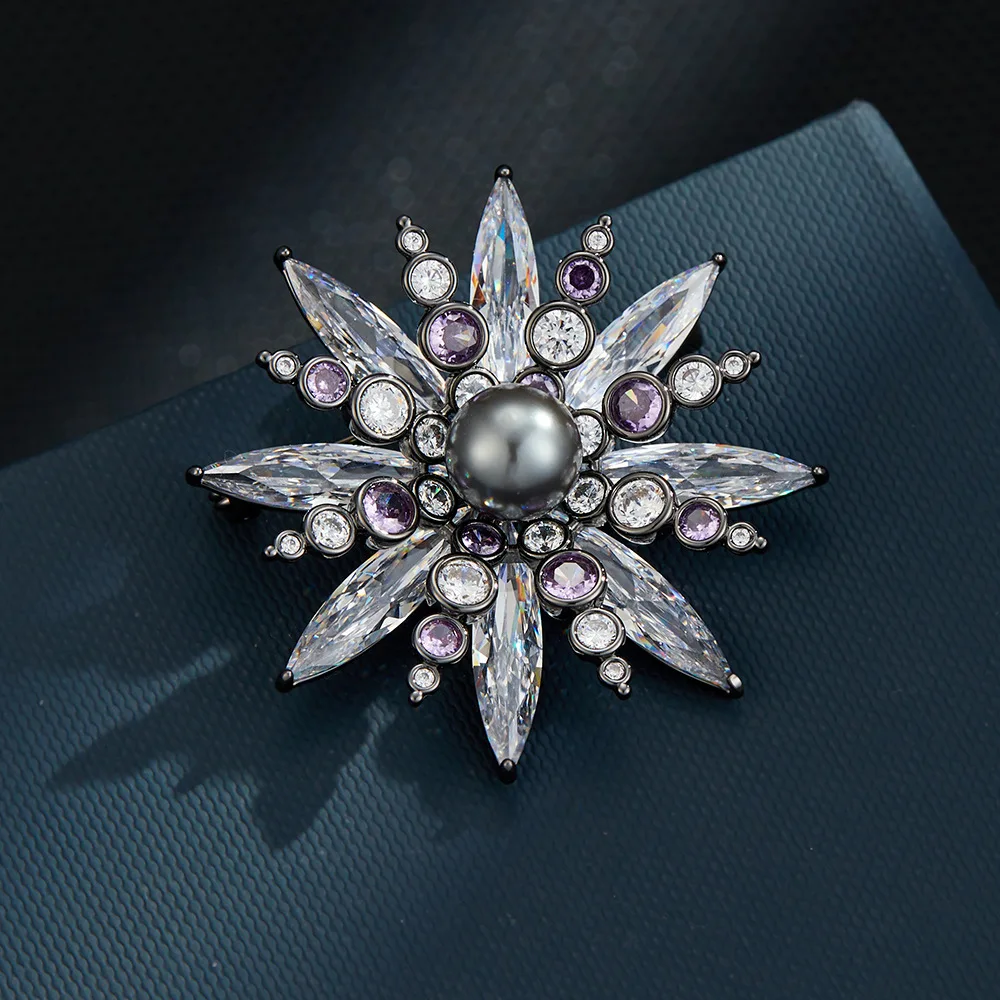 

Fashionable and Creative Three-dimensional Star Brooch Light Luxury High-end Clothing Suit Jacket Accessories Pin Women's Broche