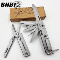 BHBT 14 In 1 Folding Multitool with Detachable Scissors Outdoor Camping Survival EDC Multi-functional Tools Gift For Men