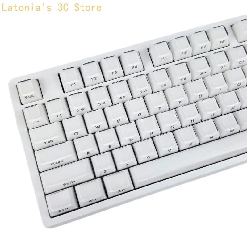 Crystal Jelly und Gaming-Tastatur-Tastenkappen-Set, seitlich bedruckte OEM-Profilform mit 113-Tasten-Stil für die – Detail 3