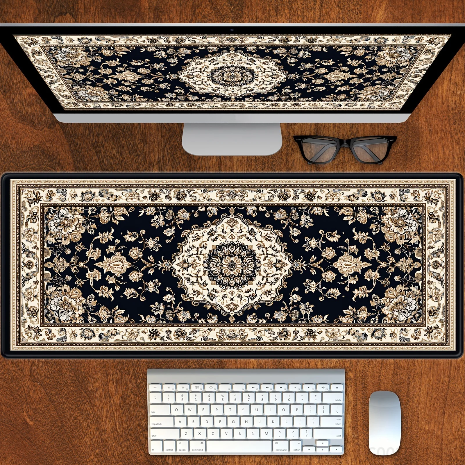 , Black Persian mouse pad long - Home Office Work Table ulasan dan harga