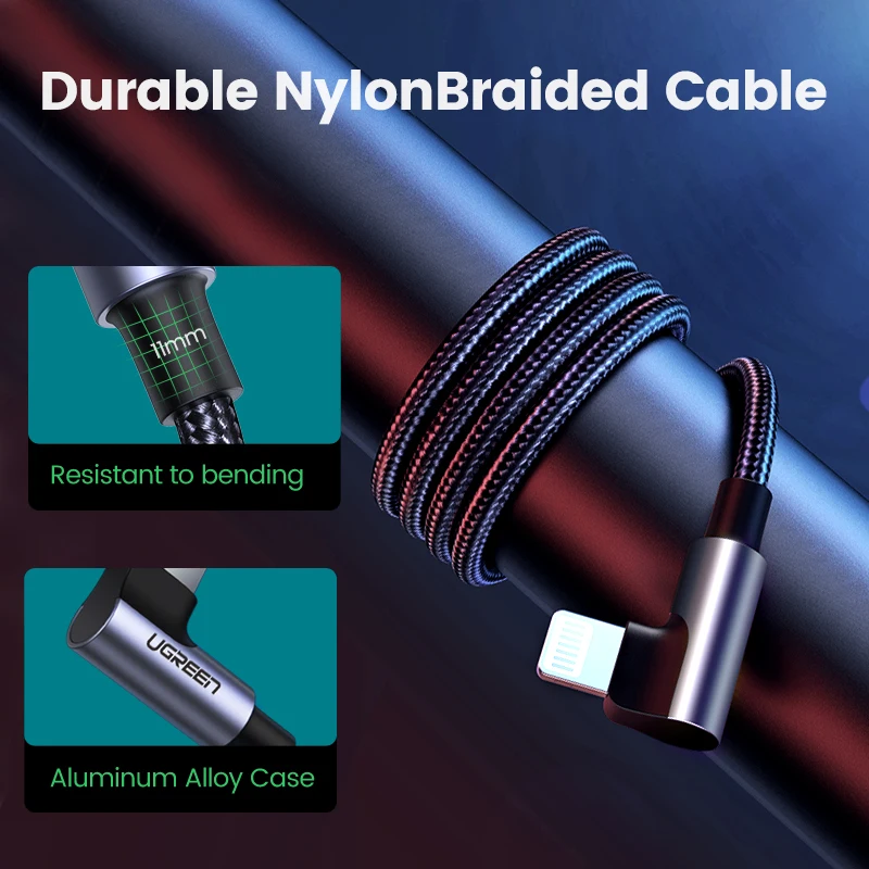 UGREEN MFi PD20W kabel USB C do błyskawicy dla iPhone 14 13 Pro Max typ C szybkie ładowanie kabel danych telefonu dla ipada — zdjęcie produktu 5