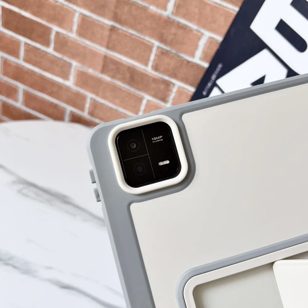 Tablet Case for Xiaomi Pad 6 / Pad 6 Pro PC Hard Shell Anti‑Drop Shockproof Protective Cover with Kickstand