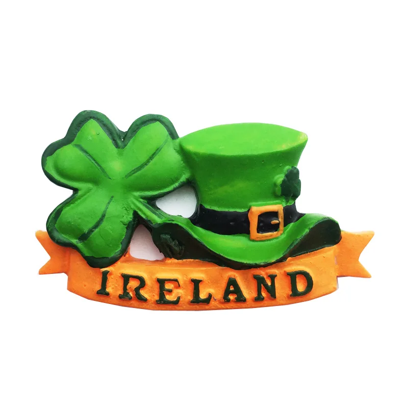 Ireland 3D Fridge Magnets Tourism Souvenir Refrigerator Magnetic Sticker Collection Handicraft Gift