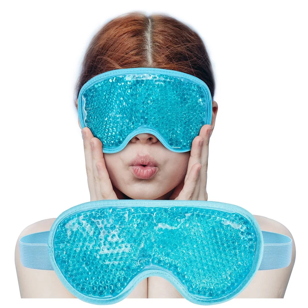 Dual Use Hot Cooling Augenmaske, wiederverwendbar, Kaltkompresse, Eisbeutel, Schlaf-Augenkühlpads, Gel-Augenmaske für geschwollene Augen, Beauty-Tools