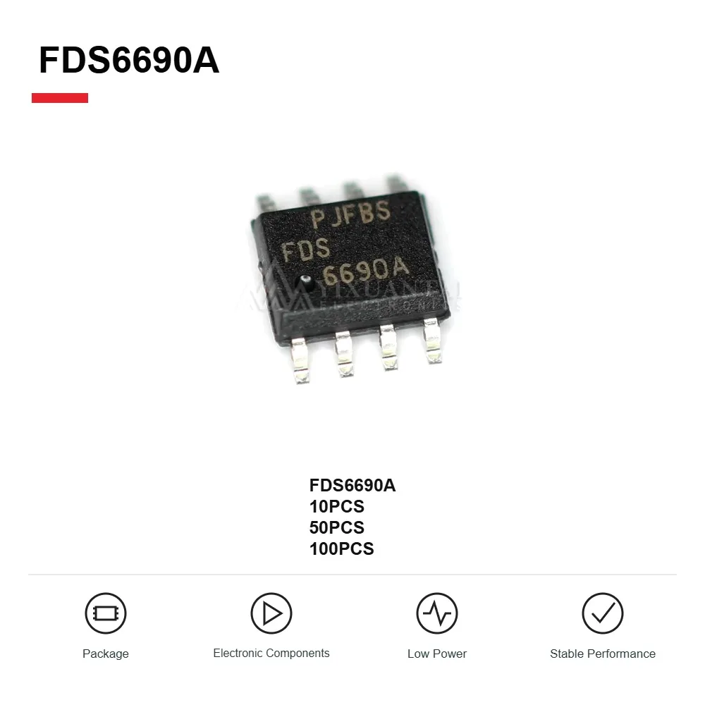 FDS6690A FDS6690 SOP-8 N-CHANNEL MOSFET TRANSISTOR CHIP NEW  originalL 10PCS/LOT