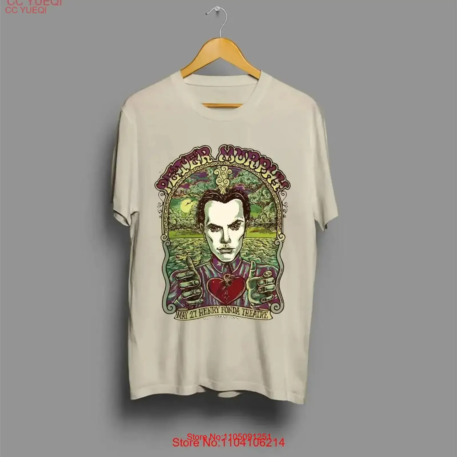 NEU Peter Murphy Bauhaus Sand T-Shirt in allen Größen, Vintage-Stil, gewaschen, für Herren, gestreckt, leicht vielseitig, stilvoll, modische Streetwear