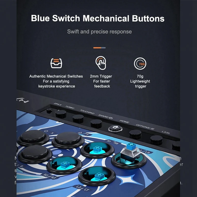 A69F-PXN-008 Kampf Joystick Arcade Game Controller Kampf Stick Für PS4/PS3/One/Nintendo Schalter King Of Fighters