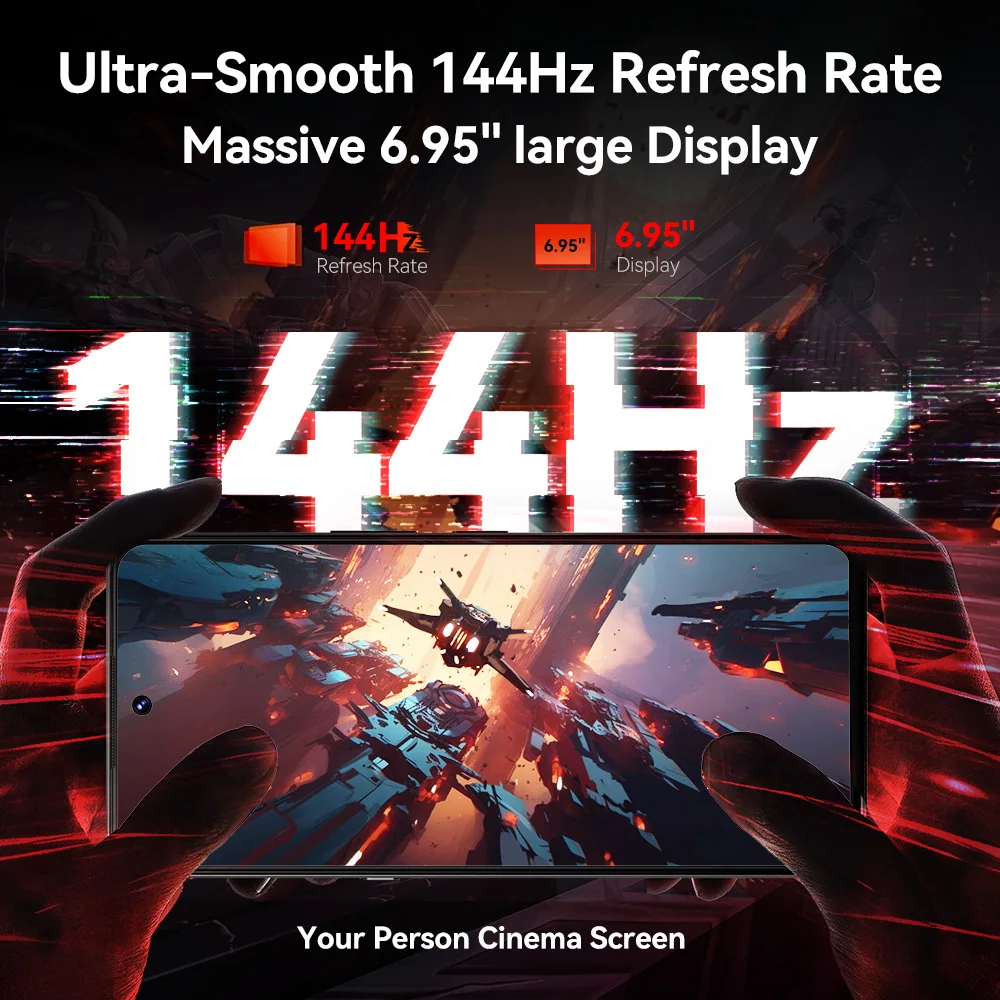 [World Premiere] CUBOT MAX 5, Android Smartphone 5G, Dimensity 8200, 6.95" 144Hz Large Screen, 24+256GB,Gaming Phone,Add to Cart