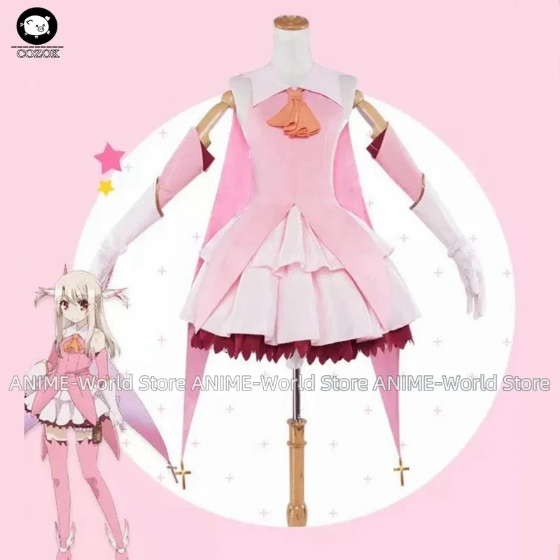 Fate/Kaleid Liner 3 Rei Illya Illyasviel Sexy Costume Outfit Earrings Dress Custom Made Full Sets And Socks