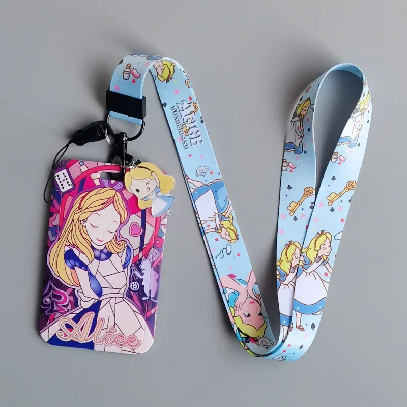 Disney Princesses Pattern , Card Holder Work , Student ID Badge with Lanyard, ID Badge & Transit Card Holders