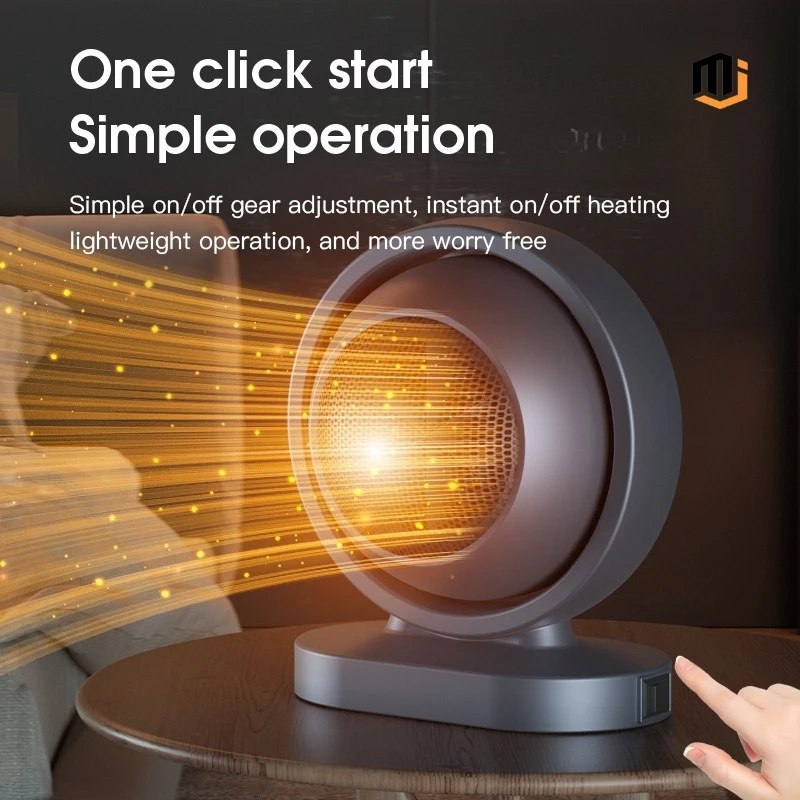 سخان كهربائي محمول MJ 380 وات - مروحة تسخين مكتبية صغيرة، أجهزة منزلية لتدفئة الشتاء، مكيف هواء للتدفئة للمكتب المنزلي