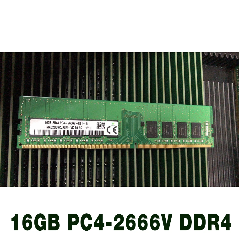 

1 pcs HMA82GU7DJR8N-VK/HMA82GU7CJR8N-VK 16G 2666 ECC UDIMM Memory For SK Hynix RAM High Quality Fast Ship 16GB 2RX8 PC4-2666V