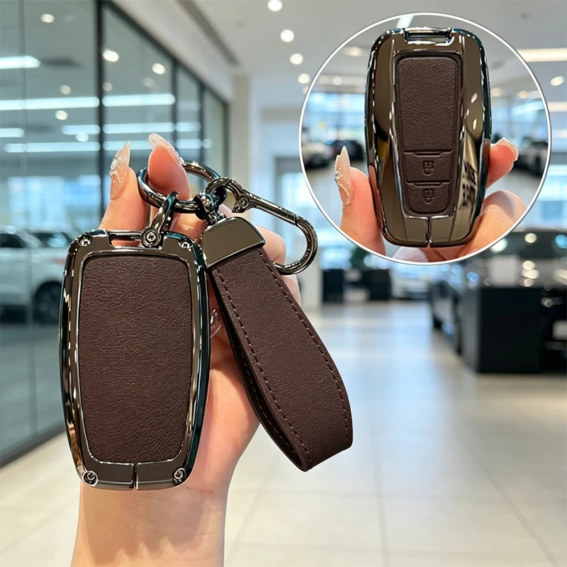 Geschikt voor Toyota autosleutelhoezen, Senna, Camry, Highlander, RAV4, Rongfang, Weifeng, Landa, Asia Dragon, metalen gespbescherming.