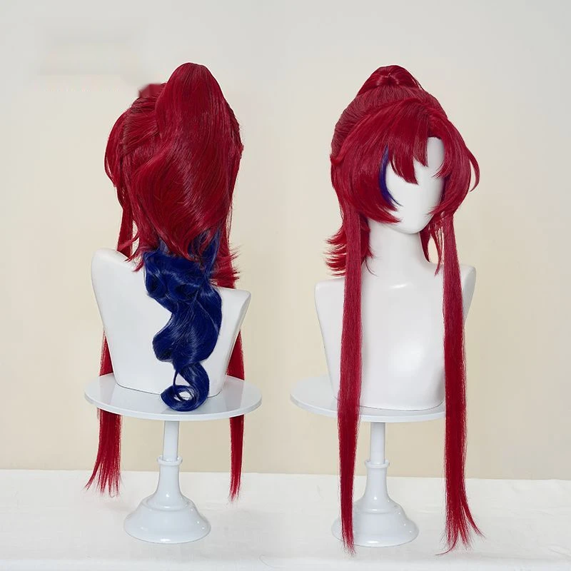 لعبة فرسان يو شعر مستعار كوسبلاي مقاوم للحرارة شعر صناعي لحفلة الهالوين