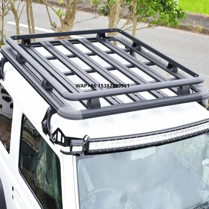 

For Jimny Roof Rack Aluminium Alloy Roof Cargo Carrier Storage Rack Basket Jimny JB64 Sierra JB74 2024 2023 2022 2021
