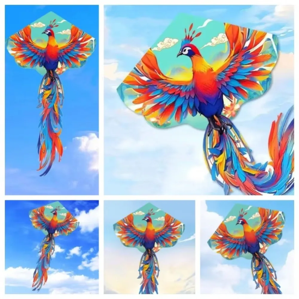 New Easy To Fly Large Delta Kite Good Flying Children Gift Beautiful Phoenix Kite 100 Meter Kite String Flying Toy Kid & Adult